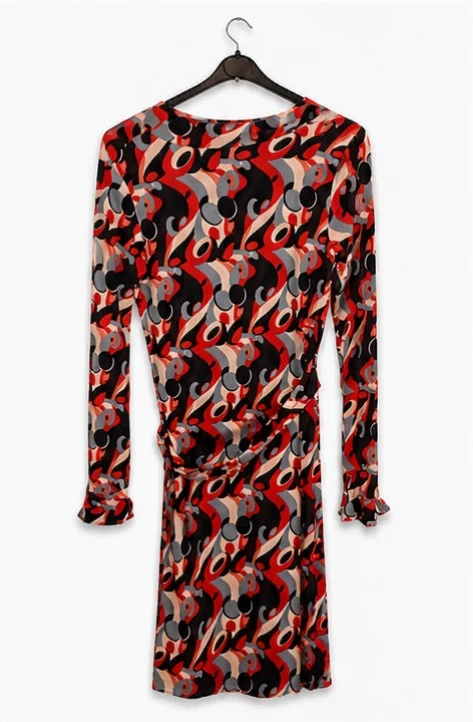 Vestido River Woods con estampado gráfico – Talla L – Elegante y original – photo 3